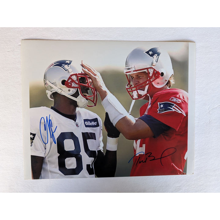 Chad Ochocinco Johnson Tom Brady 8x10 photo signed with proof