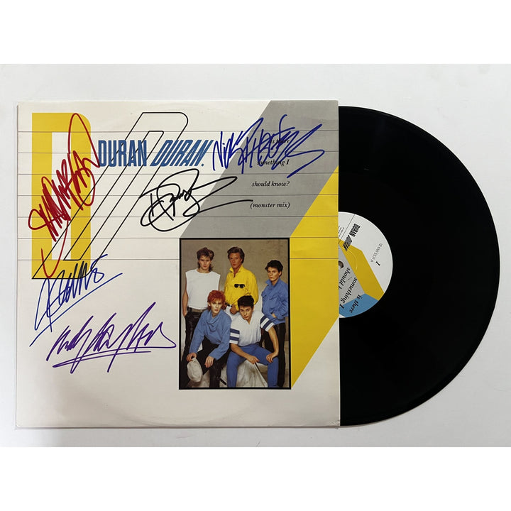 Duran Duran Simon Le Bon John Taylor Nick Rhodes Andy and Roger Taylor original LP signed with proof