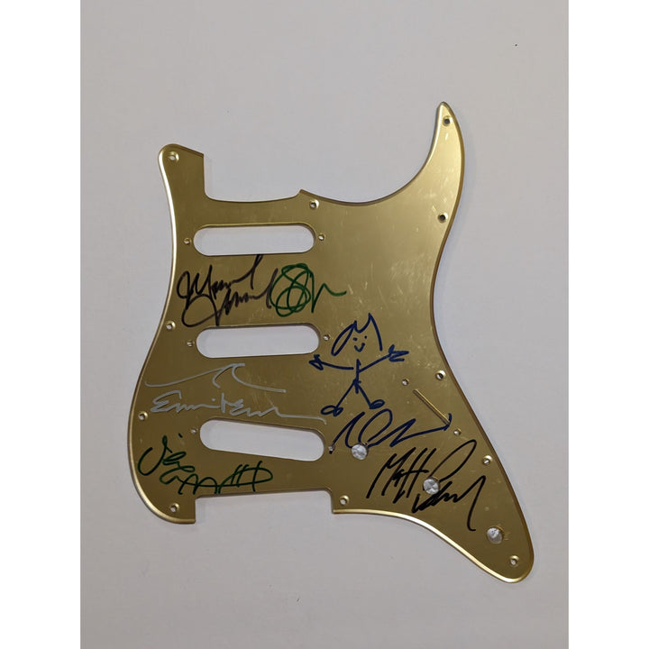 Pearl Jam Stratocaster electric guitar pickguard signed with proof