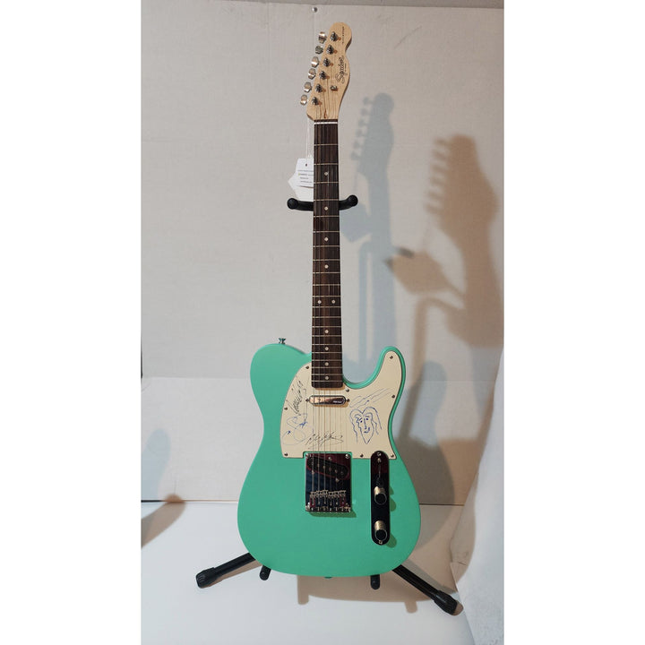 CSNY David Crosby , Stephen Stills, Graham Nash, Neil Young authentic Fender telecaster full size electric guitar signed with proof