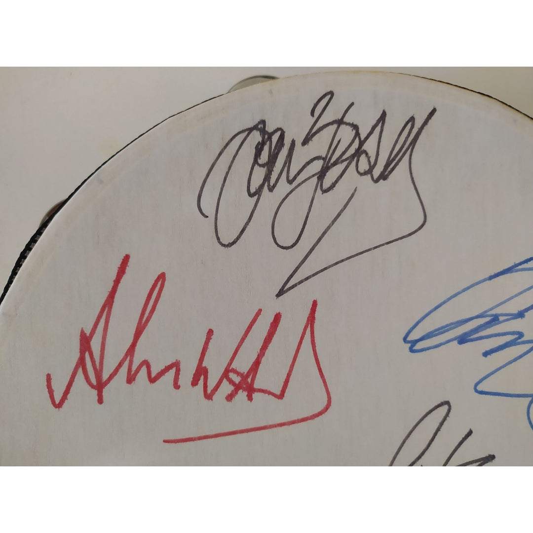 Depeche Mode David Gahan all four original members 14-in tambourine signed with proof