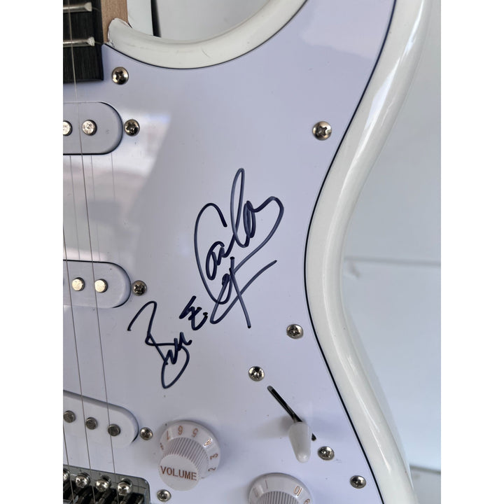Cheap Trick Rob Zander, Bun E. Carlos, Rick Nielsen, Tom Peterson electric guitar signed with proof.