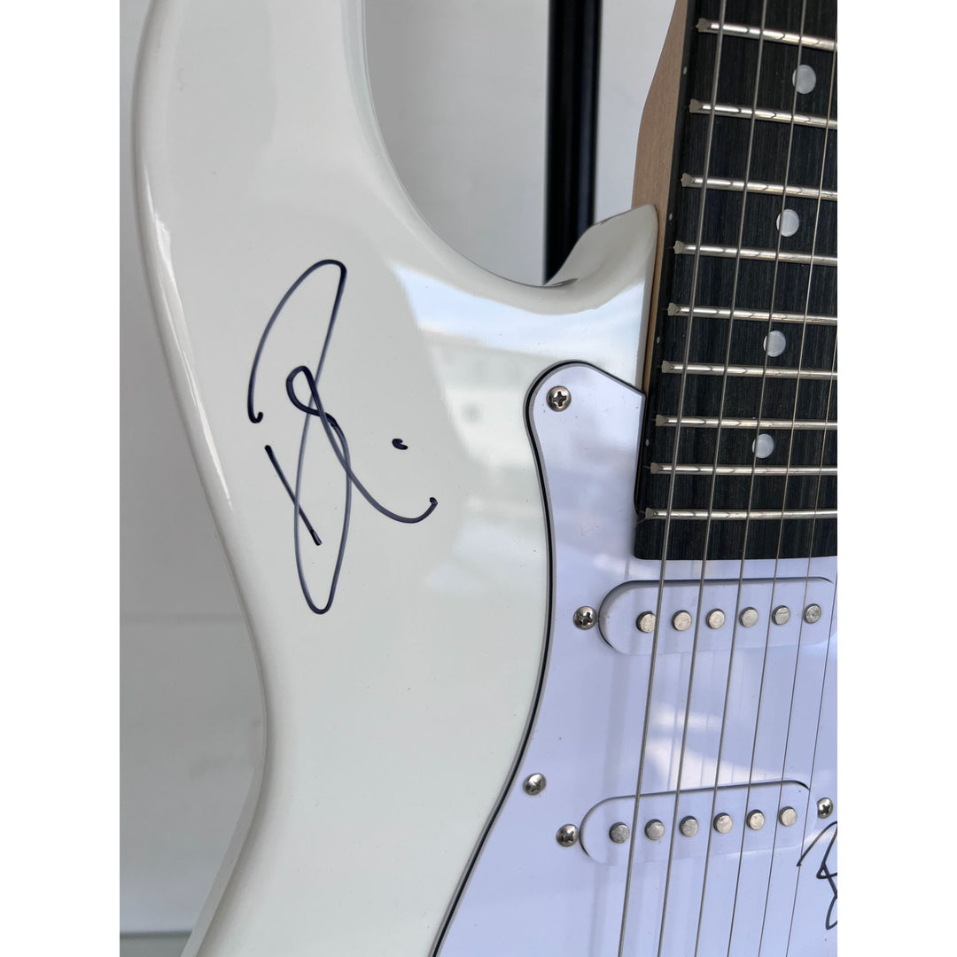 Cheap Trick Rob Zander, Bun E. Carlos, Rick Nielsen, Tom Peterson electric guitar signed with proof.