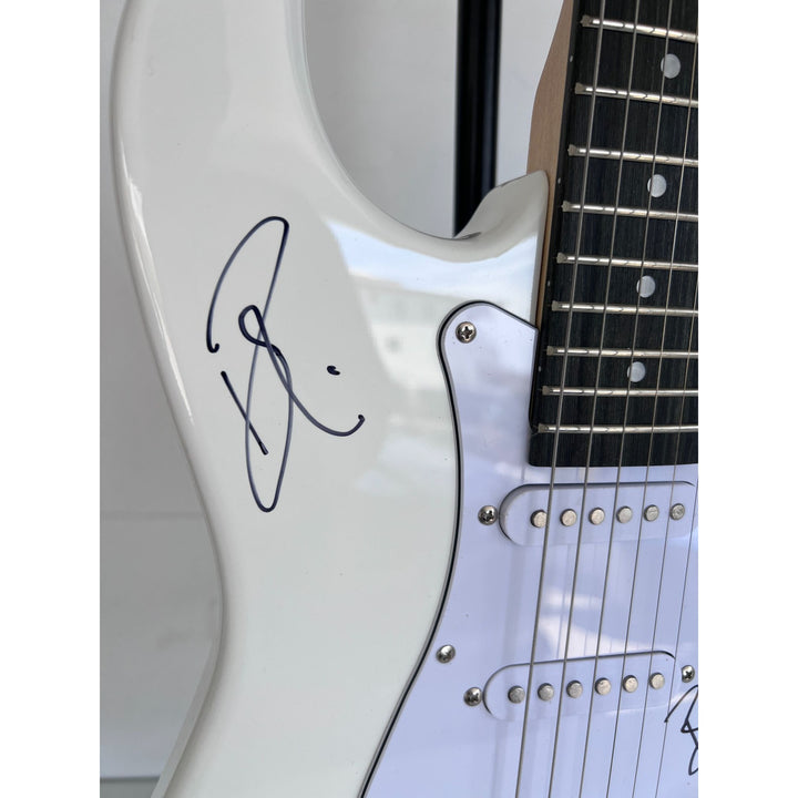 Cheap Trick Rob Zander, Bun E. Carlos, Rick Nielsen, Tom Peterson electric guitar signed with proof.