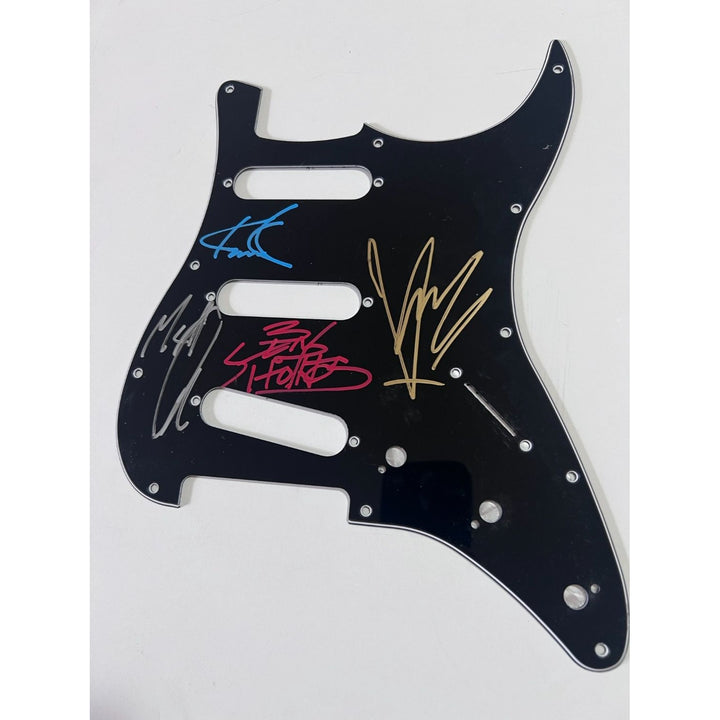 Soundgarden Chris Cornell, Ben Shepherd, Matt Cameron, Kim Thayil signed elecric guitar pickguard signed  with proof