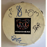 Load image into Gallery viewer, Thom York Radiohead 14-in tambourine signed with proof

