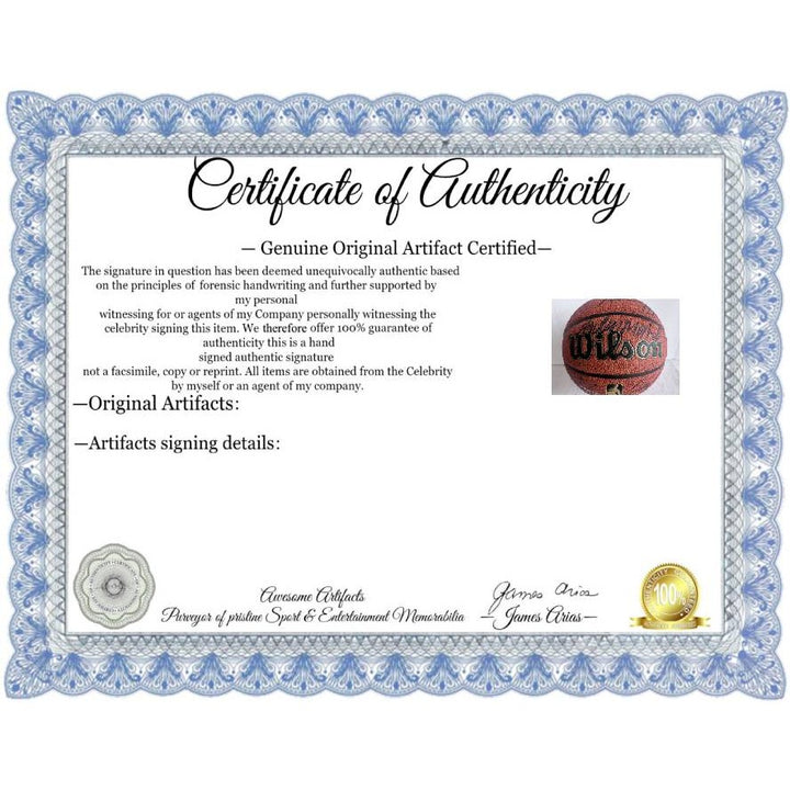 Minnesota Timberwolves 2023-24 Rudy Gobert, Mike Conley , Jaylen Clark, Anthony Edwards, NBA full size basketball signed by complete team