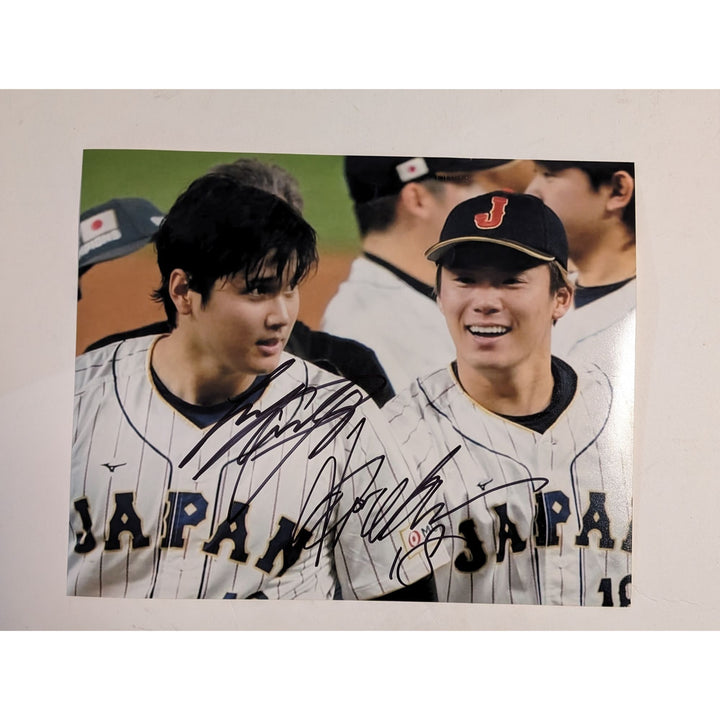 Shohei Ohtani & Yoshinobu Yamamoto Los Angeles Dodgers 8x10 photo signed with proof