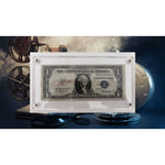 Load image into Gallery viewer, Marlon Brando Godfather  silver certificate vintage dollar bill signed with proof
