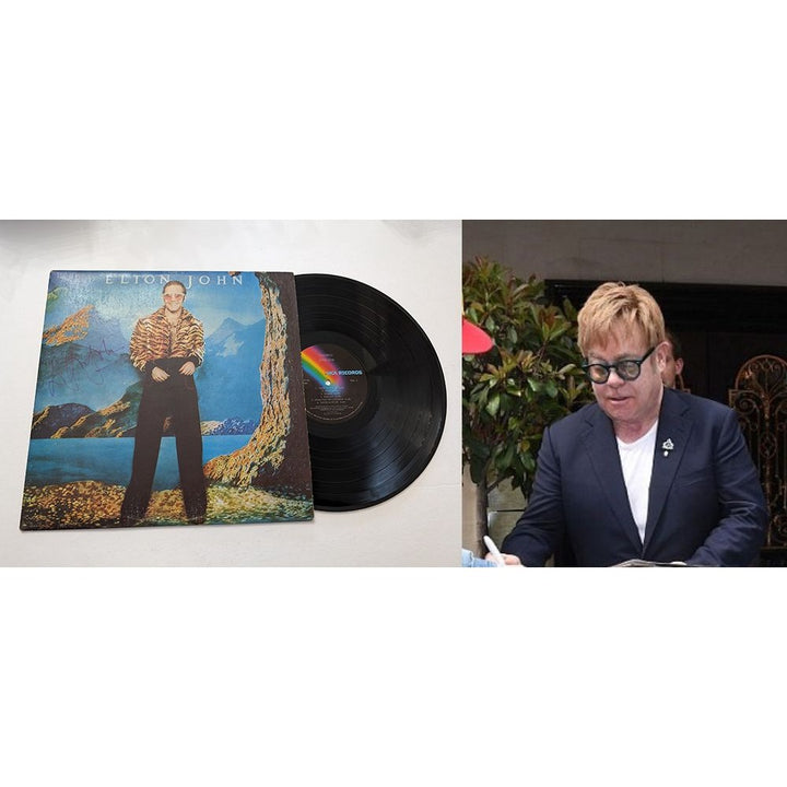 Elton John Caribou original LP signed with proof