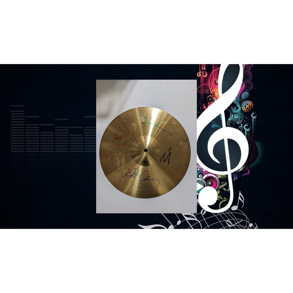 Tool Danny Carey Maynard James Keenan Adam Jones Justin Chancellor one of a kind cymbal signed with proof