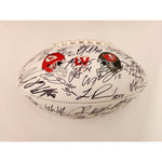 Load image into Gallery viewer, Tampa Bay Buccaneers Tom Brady Rob Gronkowski Super Bowl champions team sign football with proof
