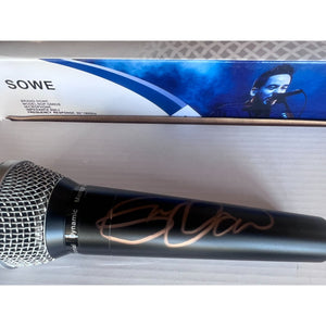 Eric Clapton microphone signed with proof