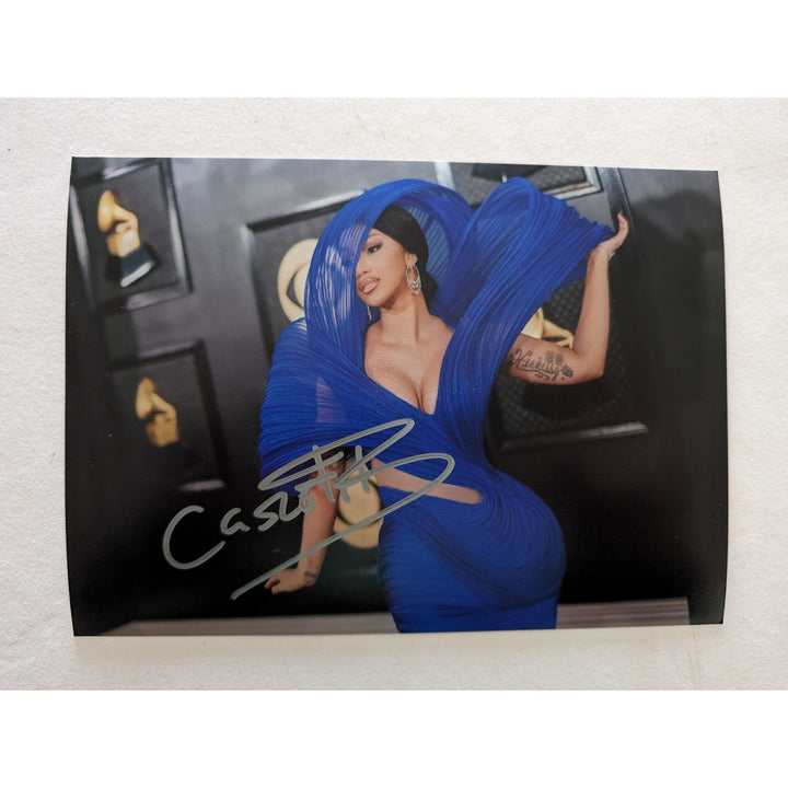 "Cardi B" Belcalis Marlenis Cephus 5x7 photo signed with proof