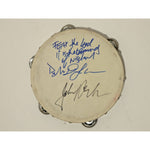 Load image into Gallery viewer, Bob Dylan with inscription and Johnny Cash  10inch&#39; tambourine signed with proof
