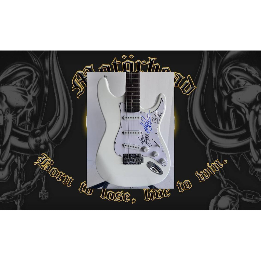 Lemmy Kilmister Motorhead Huntington Stratocaster full size electric guitar signed with proof