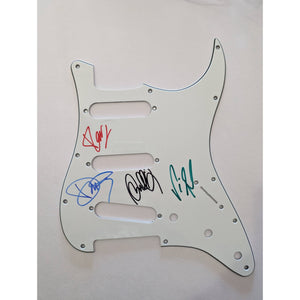 Vinnie Paul Dimebag Darrell Abbott Pantera Fender electric guitar Stratocaster pickguard signed with proof