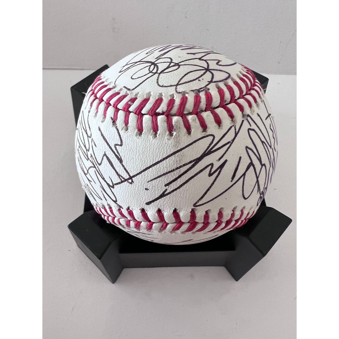 Chicago Cubs Anthony Rizzo 2016 World Series champions team signed Rawlings commemorative baseball with proof