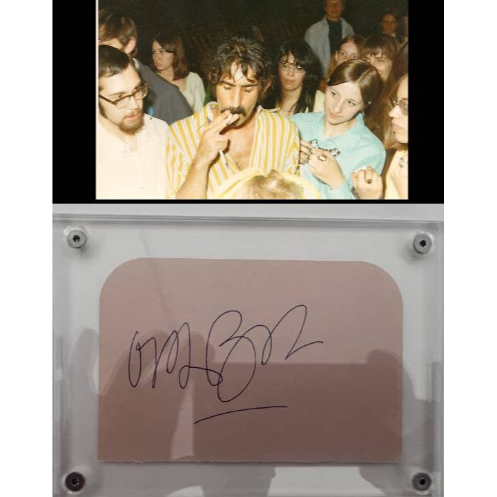 Frank Zappa cut signature signed with proof