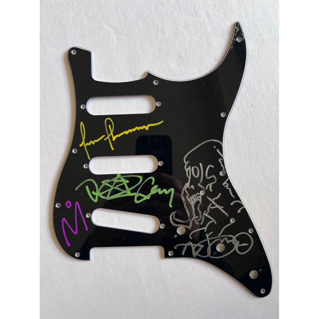 Maynard James Keenan Justin Chancellor Danny Carey Adam Jones tool electric guitar Stratocaster pickguard signed with proof