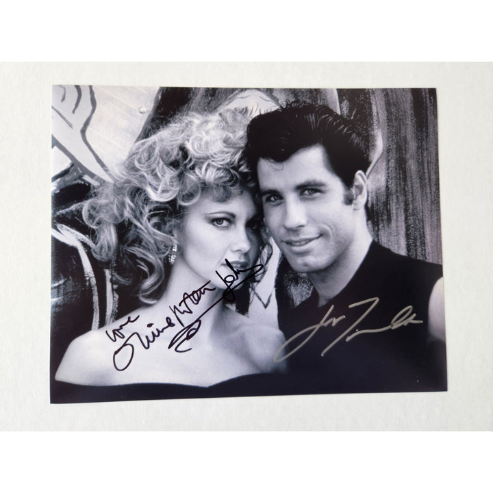 Greece Olivia Newton-John and John Travolta 8x10 photo signed with proof