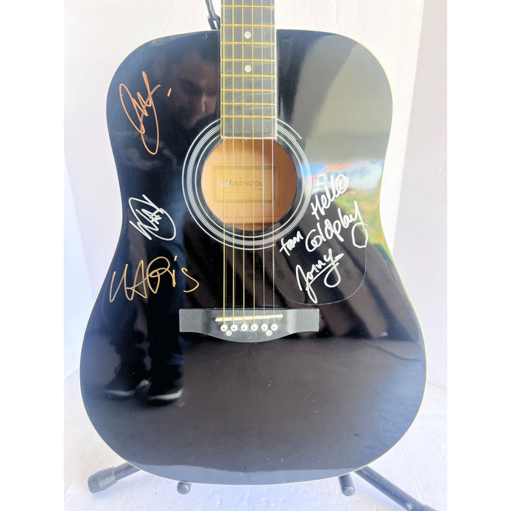 Chris Martin Coldplay full size acoustic guitar signed with proof