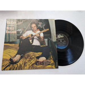 Merle Haggard Big City original LP signed