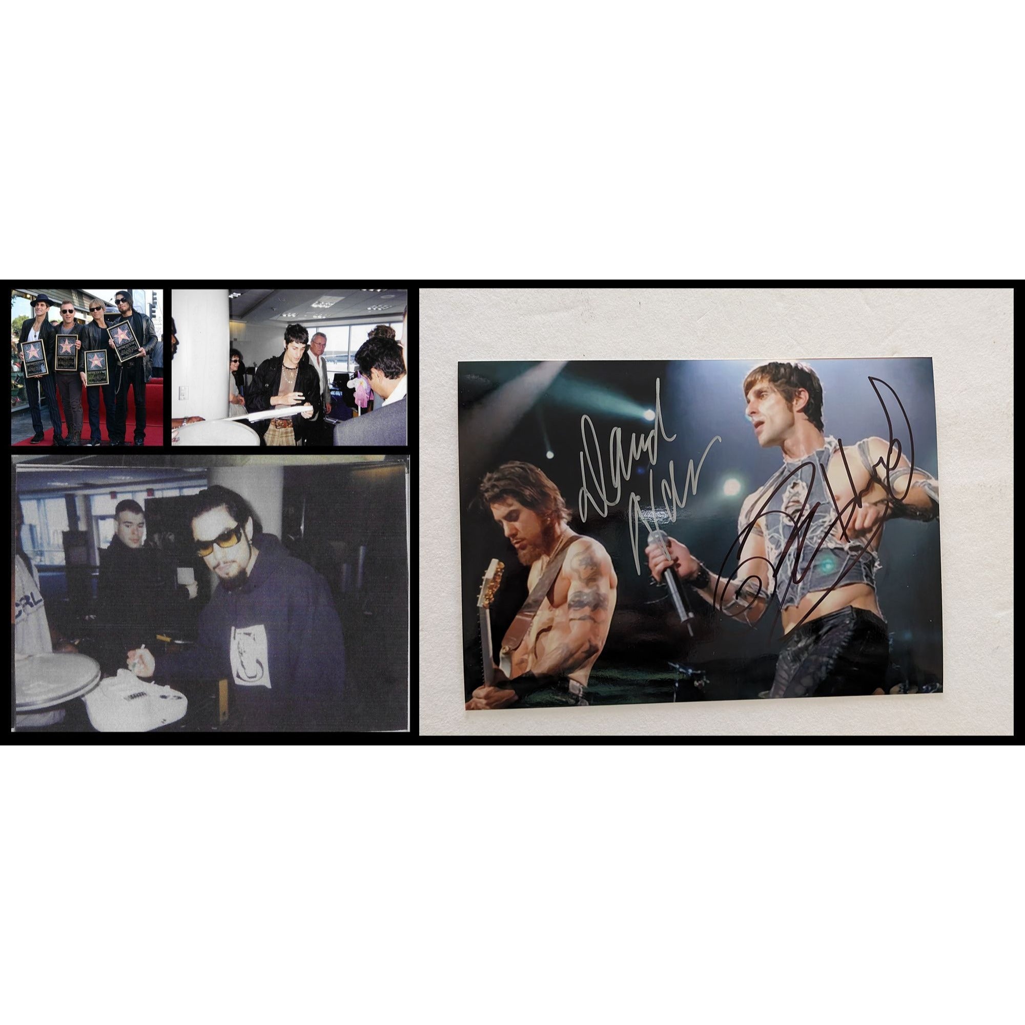 Perry Farrell Dave Navarro Jane's Addiction 5x7 photo signed with proof