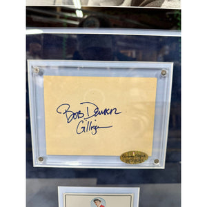 Bob Denver " Gilligan on the 1964–1967 television series Gilligan's Island" autograph book page signed and framed 17x30 inches