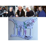 Load image into Gallery viewer, Iconic Guitarists Pick Guard Eric Clapton Jimmy Page Eddie Van Halen David Gilmour 9 in all signed with proof
