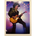 Load image into Gallery viewer, Joe Perry of Aerosmith 5x7 photo sign with proof
