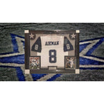 Load image into Gallery viewer, Troy Aikman Dallas Cowboys game model jersey framed and signed with  proof
