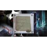 Load image into Gallery viewer, Heath Ledger The Dark Knight Joker autograph page book signed
