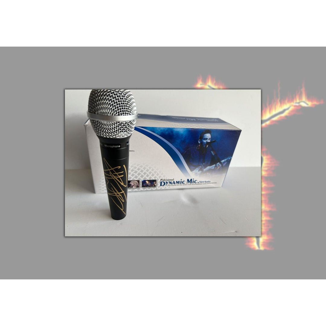 Dave Mattews microphone signed with proof