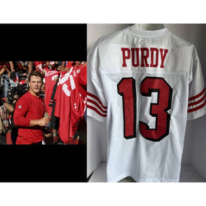 Brock Purdy San Francisco 49ers game model jersey with stitched name and number signed with proof