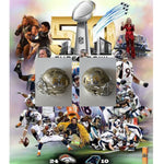 Load image into Gallery viewer, Denver Broncos Peyton Manning Von Miller John Elway Super Bowl 50 2015/16 team signed pro model helmet with proof
