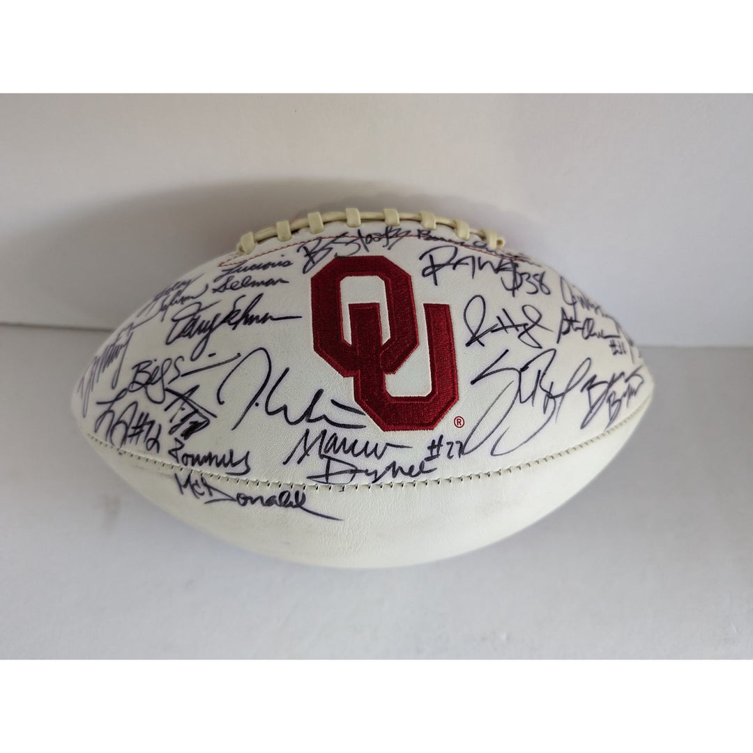 Oklahoma Sooners 20 all-time Legends Billy Sims Steve Owens Roy Williams Bob Stoops DeMarco Murray football signed