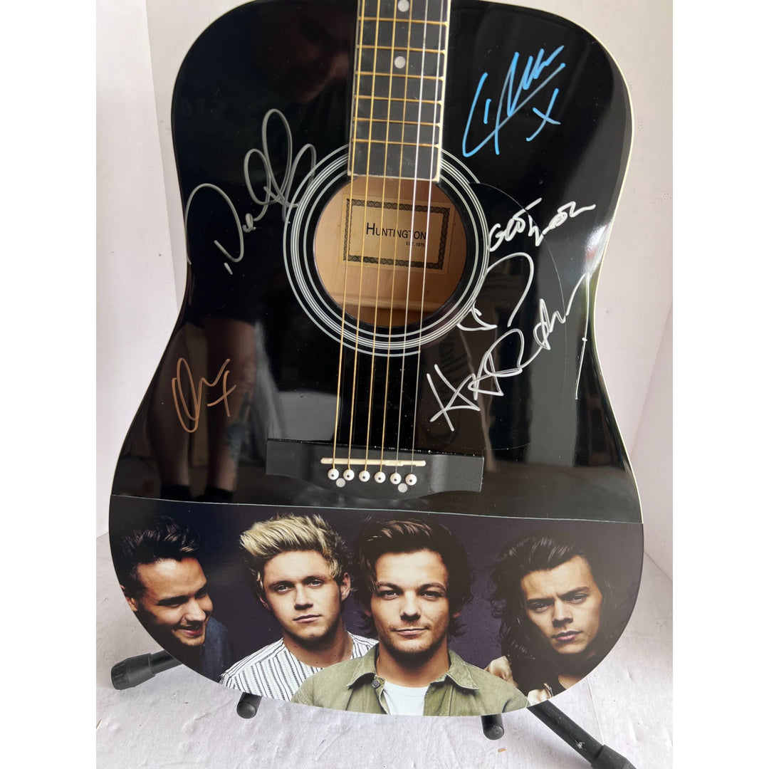 Harry Styles One Direction full size acoustic guitar signed with proof