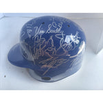 Load image into Gallery viewer, Los Angeles Dodgers team signed full size batting helmet Vin Scully Don Mattingly Tom Lasorda Matt Kemp Clayton Kershaw Yasiel Puig
