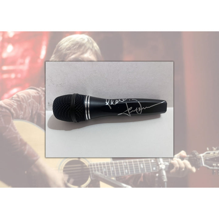 John Denver microphone signed with proof