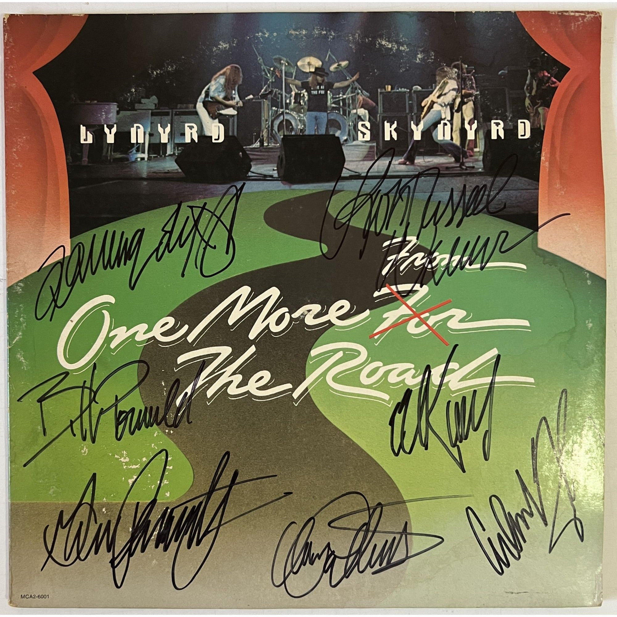 Lynyrd Skynyrd LP Gary Rossington, Rickey Medlocke, Billy Powell, Ed King,  Leon Wilkeson, Artimus Pyle and Alan Collins