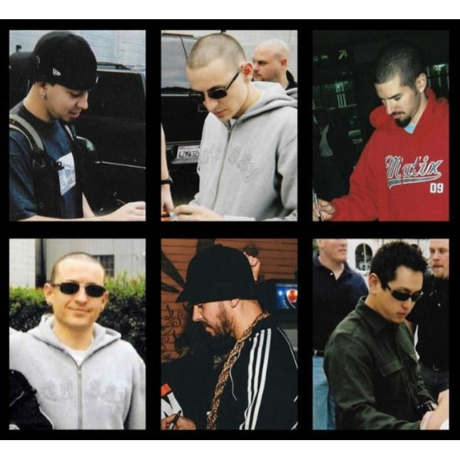 Chester B, Mike Shinoda, Brad Delson, Dave Farrell, Joe Hahn, Rob Bourdon Linkin Park authentic Fender telecaster electric guitar signed