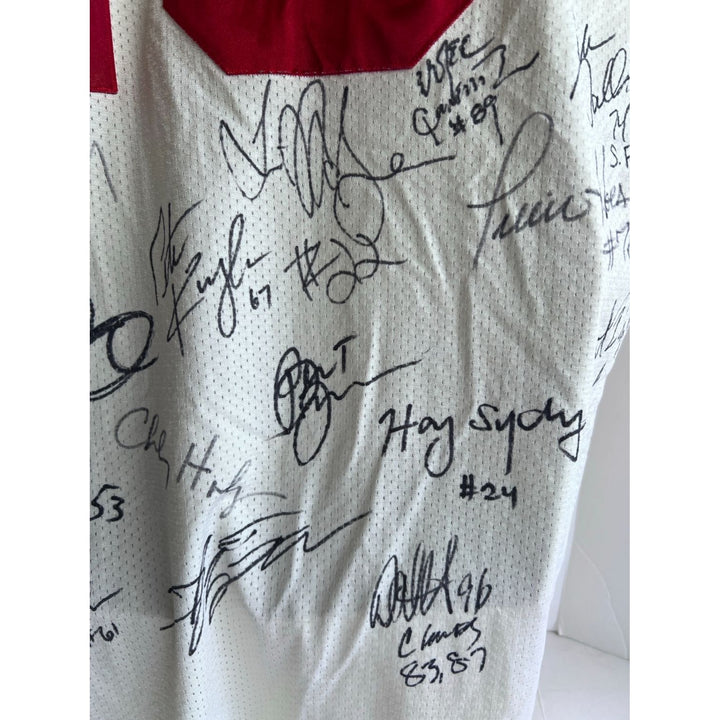 San Francisco 49ers 1988 -89  Joe Montana size xl Super Bowl Champions team signed game model jersey signed with proof