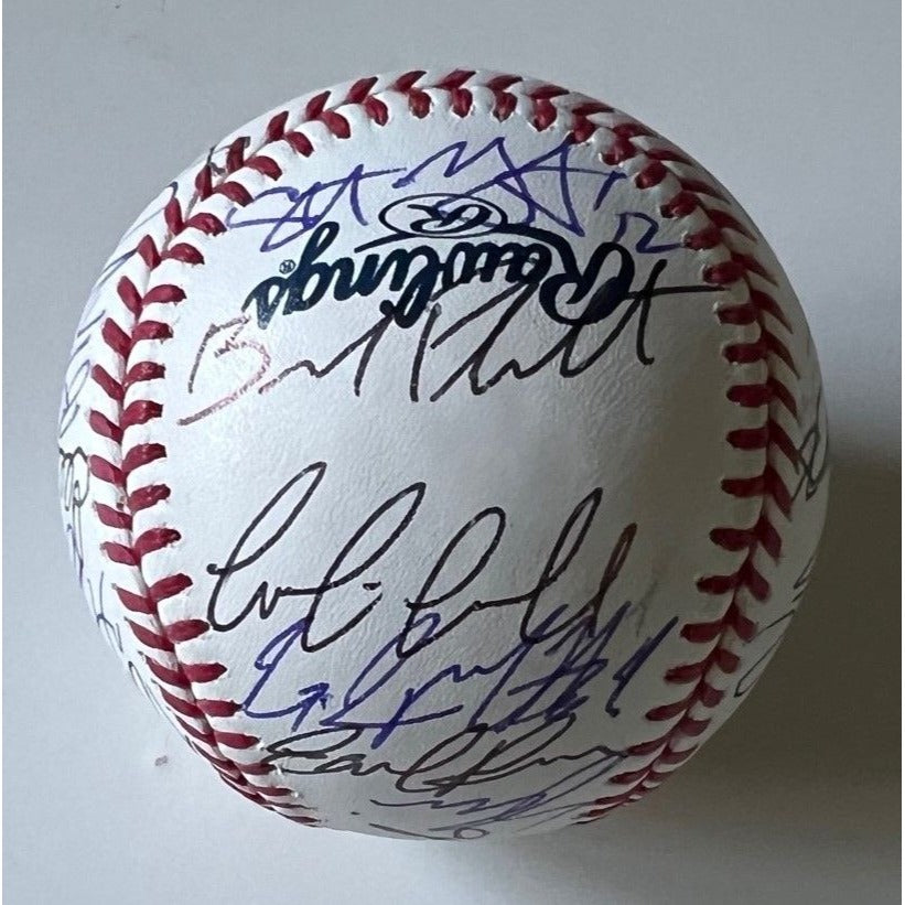 Arizona Diamondbacks Corbin Carroll Zac Gallen 2022 National Champions Rawlings team signed baseball with proof