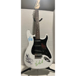 Load image into Gallery viewer, Red Hot Chili Peppers Anthony Kiedis Chad Smith Flea full size electric guitar signed with proof
