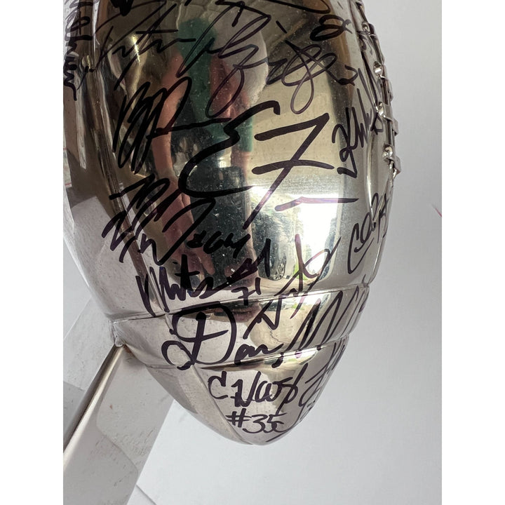 Super Bowl 57 Vince Lombardi Trophy Kansas City Chiefs team signed  with proof