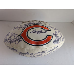 Chicago Bears Super Bowl champions Jim McMahon Mike Singletary Mike Ditka Dan Hampton Richard Dent 30 plus sigs signed football with proof
