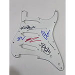 Load image into Gallery viewer, Chino Moreno, Stephen Carpenter, Abe Cunningham, Frank Delgado the deftones Stratocaster electric pickguard signed with proof

