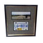 Load image into Gallery viewer, Richard &quot;Cheech&quot; Marin and Tommy Chong MUF DVR metal license plate signed with proof
