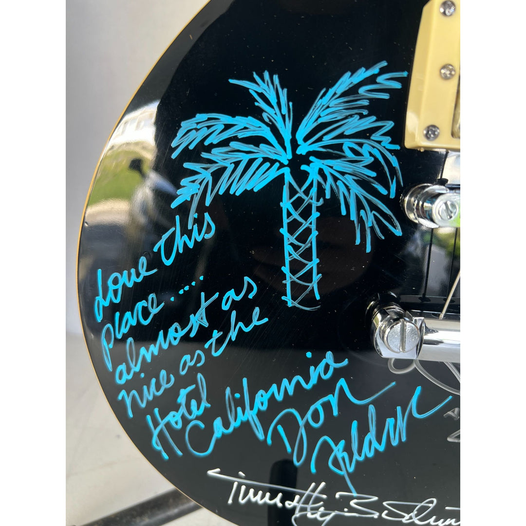 The Eagles amazing les paul signed Don Henley, Glenn Frey, Vince Gill, Bernie Laiden Timothy B Schmid